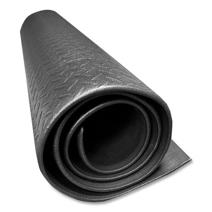 Tuff-Spun Foot-Lover Diamond Surface Mat, Rectangular, Black Diamond Embossed Surface, 24" x 36"