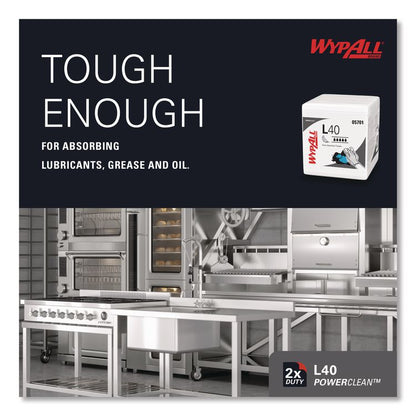 L40 Towels, 1/4 Fold, 12.5 x 12, White, 56/Box, 18 Packs/Carton
