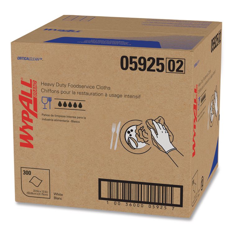 X70 Foodservice Towels, Kimfresh Antimicrobial, 12.5 x 23.5, Unscented, White, 300/Carton