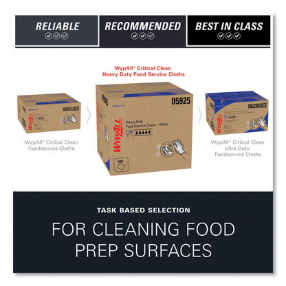 X70 Foodservice Towels, Kimfresh Antimicrobial, 12.5 x 23.5, Unscented, White, 300/Carton