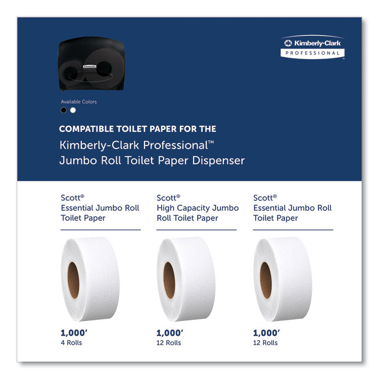 JRT Jr. Escort Jumbo Bathroom Tissue Dispenser, 13.33 x 5.75 x 16, Smoke