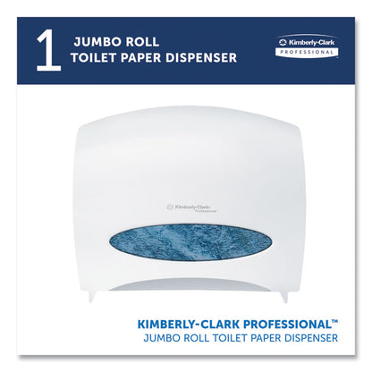 JRT Jr. Escort Jumbo Roll Bath Tissue Dispenser, 16 x 5.75 x 13.88, Pearl White