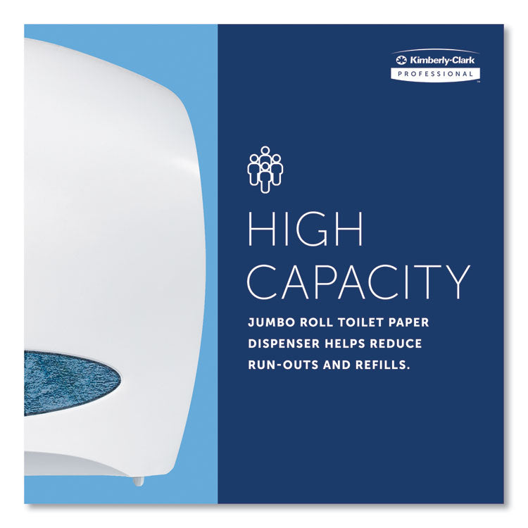 JRT Jr. Escort Jumbo Roll Bath Tissue Dispenser, 16 x 5.75 x 13.88, Pearl White