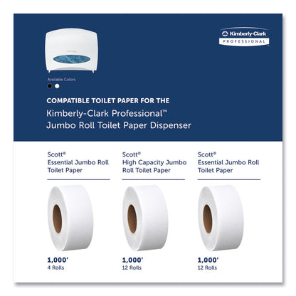 JRT Jr. Escort Jumbo Roll Bath Tissue Dispenser, 16 x 5.75 x 13.88, Pearl White