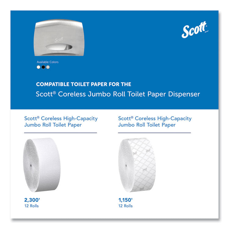 Pro Coreless Jumbo Roll Tissue Dispenser, EZ Load, 14.38 x 6 x 9.75, Stainless Steel