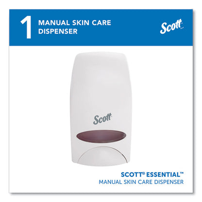 Essential Manual Skin Care Dispenser, 1,000 mL, 5 x 5.25 x 8.38, White