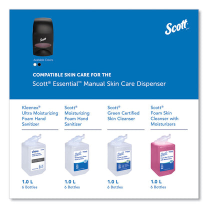 Essential Manual Skin Care Dispenser, For Traditional Business, 1,000 mL, 5 x 5.25 x 8.38, Black