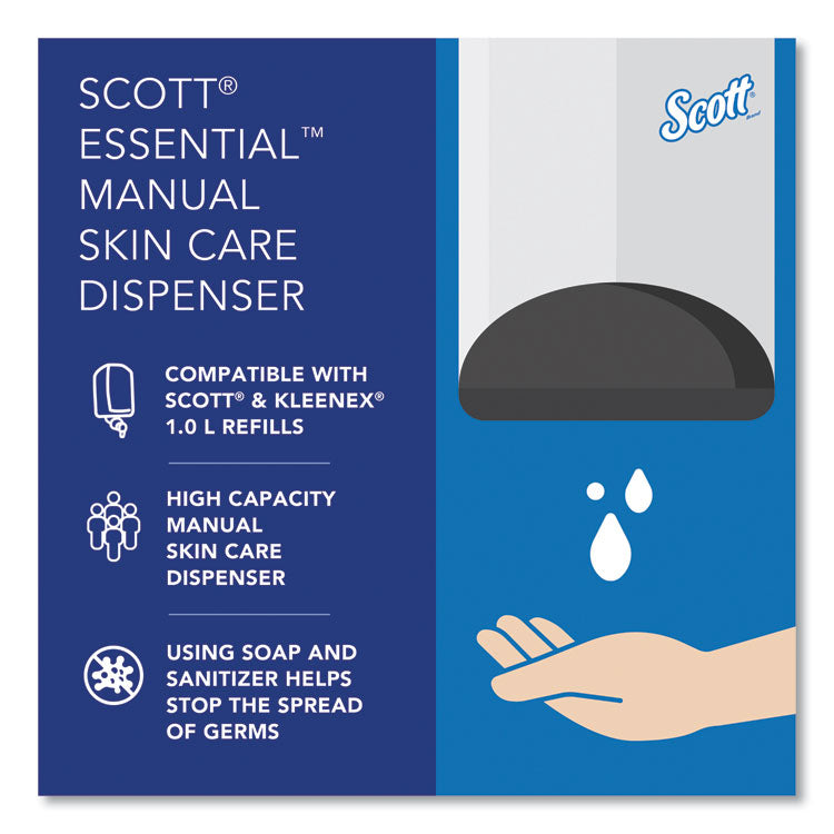 Essential Manual Skin Care Dispenser, For Traditional Business, 1,000 mL, 5 x 5.25 x 8.38, Black