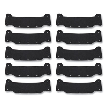 Skullerz 8990 Lightweight Hard Hat Sweatband Replacement, Polyester, Black, 10/Pack