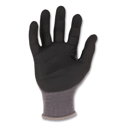 ProFlex 7043 ANSI A4 Nitrile Coated CR Gloves, EN388: 4X42D, 9" Long, Small, Gray, 12 Pairs