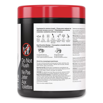 Power Clean ProScrub Pre-Saturated Wipes, 12 x 9.5, Citrus Scent, Green/White, 50/Canister, 8 Canisters/Carton