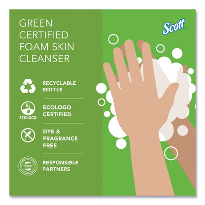 Essential Green Certified Foam Skin Cleanser Refill, Unscented, 1 L, 6/Carton