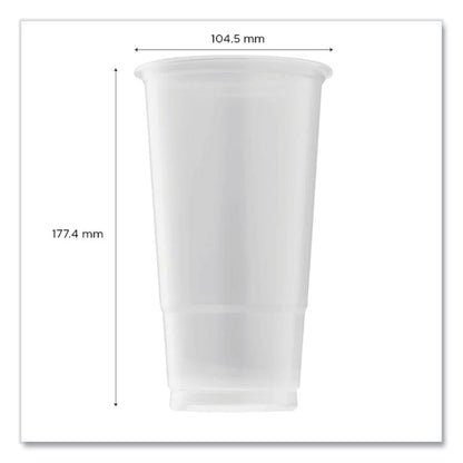 PolyPro (PP) Cups, 32 oz, Plastic, Translucent, 600/Carton