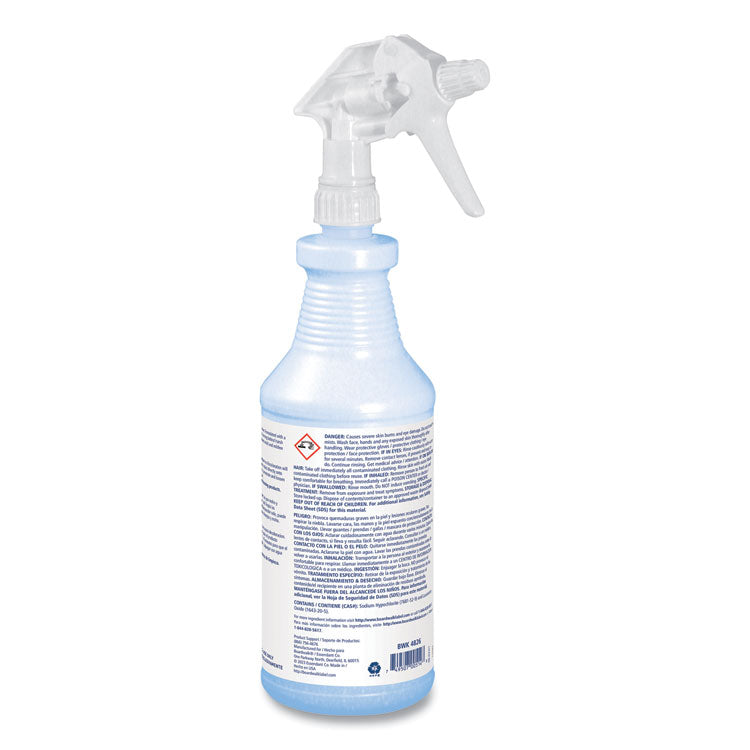 Mold and Mildew Remover with Bleach, Ready to Use, Floral Scent, 32 oz Bottle, 12/Carton