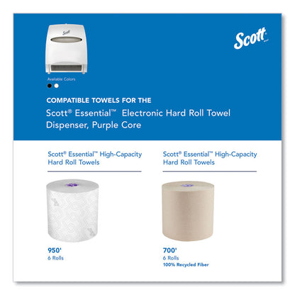 Essential Electronic Hard Roll Towel Dispenser, 12.7 x 9.57 x 15.76, White