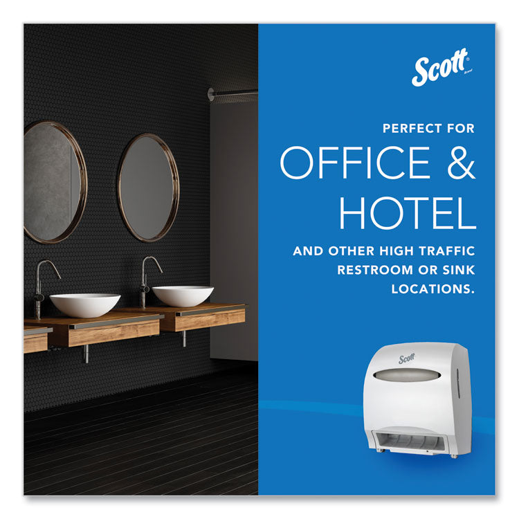Essential Electronic Hard Roll Towel Dispenser, 12.7 x 9.57 x 15.76, White