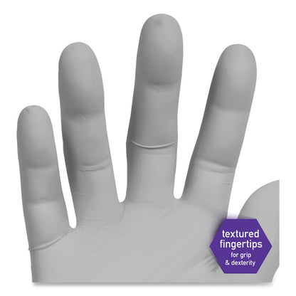 STERLING Nitrile Exam Gloves, Powder-Free, X-Large, 3.5 mil Thick, 9.5" Long, Sterling Gray, 170/Box