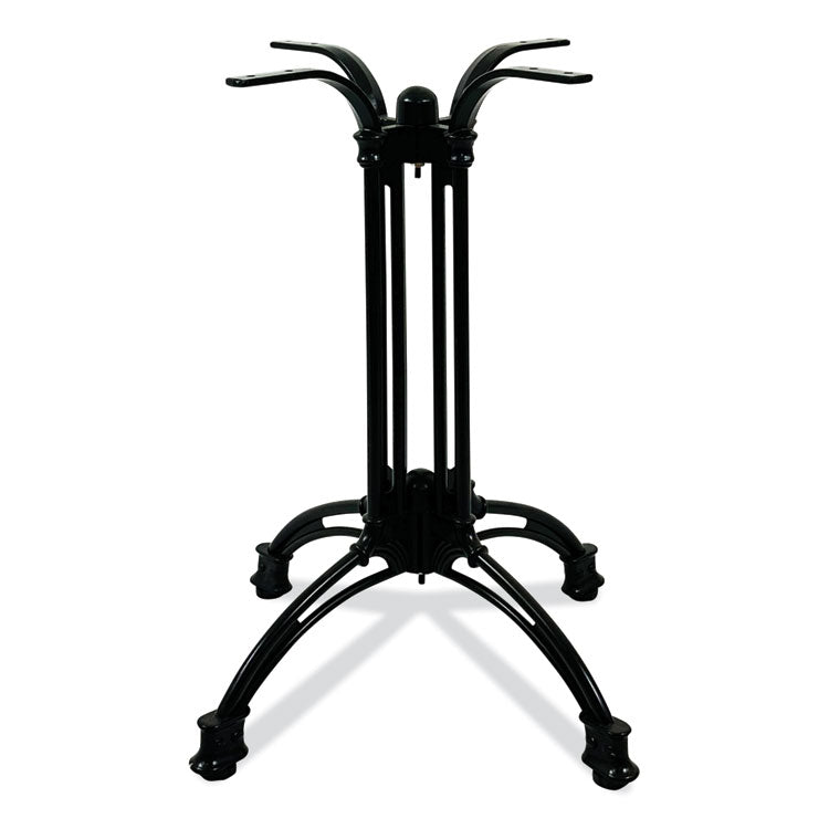 Topalit Tables, Square, 32 x 32 x 29, Silver Top, Black Aluminum Base/Legs