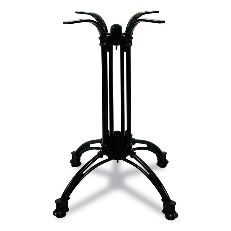 Topalit Tables, Round, 36" dia x 29"h, Gray Top, Black Iron Base/Legs