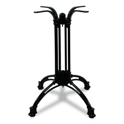 Topalit Tables, Round, 36" dia x 29"h, Gray Top, Black Iron Base/Legs