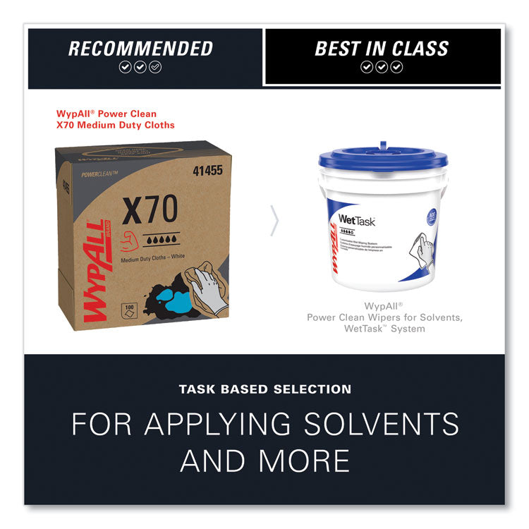 X70 Cloths, POP-UP Box, 9.13 x 16.8, White, 96/Box, 10 Boxes/Carton