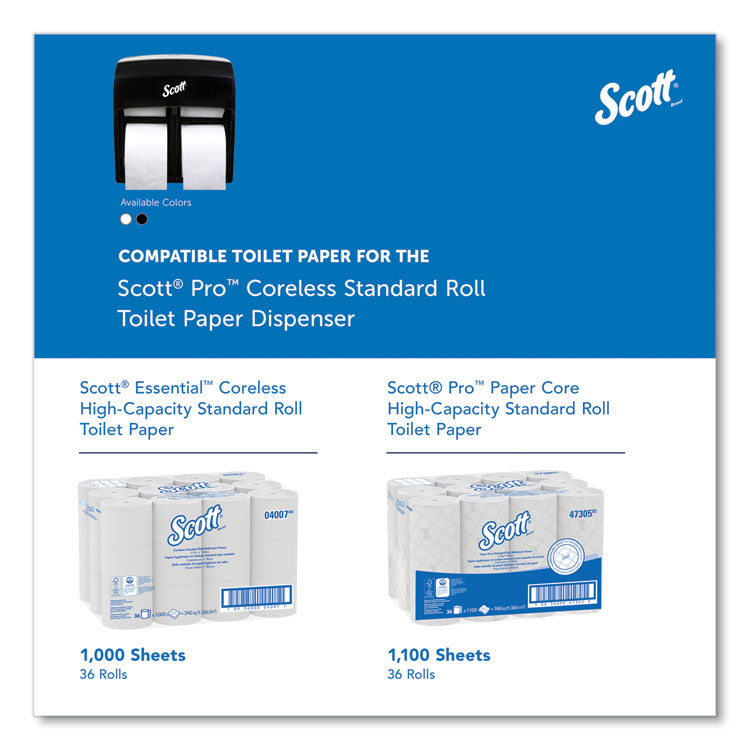 Pro High Capacity Coreless SRB Tissue Dispenser, 11.25 x 6.31 x 12.75, Black