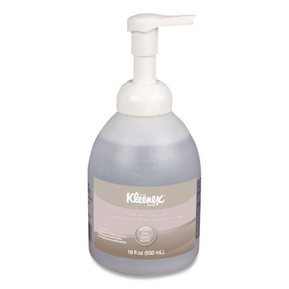Alcohol-Free Foam Hand Sanitizer, 18 oz Pump Bottle, Fragrance-Free, 4/Carton