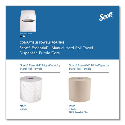 Essential Manual Hard Roll Towel Dispenser, 13.06 x 11 x 16.94, White