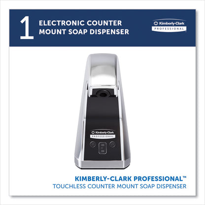 Touchless Counter Mount Skin Care Dispenser, 1.5 L, 2.12 x 4.25 x 5.56, Chrome