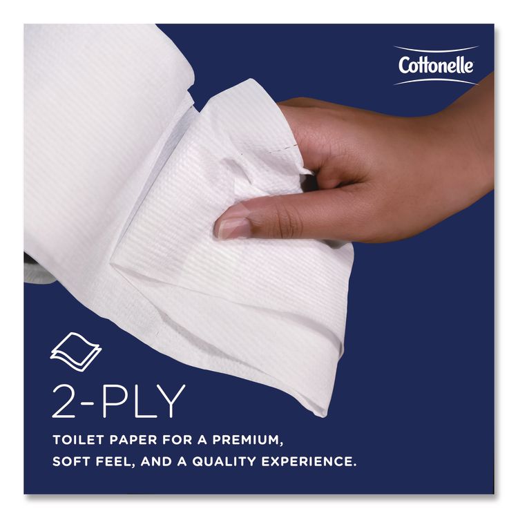 Two-Ply Bathroom Tissue for Business, Septic Safe, White, 451 Sheets/Roll, 60 Rolls/Carton