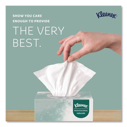 Naturals Facial Tissue for Business, BOUTIQUE POP-UP Box, 2-Ply, White, 90 Sheets/Box, 36 Boxes/Carton