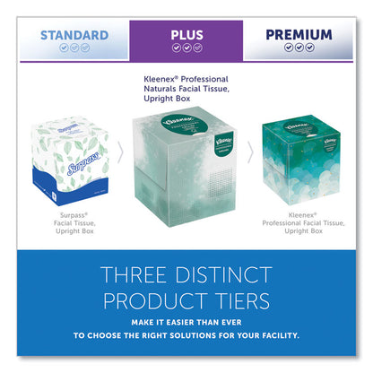 Naturals Facial Tissue, 2-Ply, White, 90 Sheets/Box