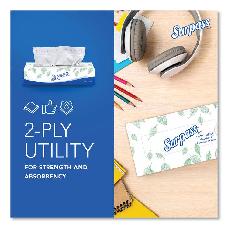 Facial Tissue for Business, 2-Ply, White, 125 Sheets/Box, 60 Boxes/Carton