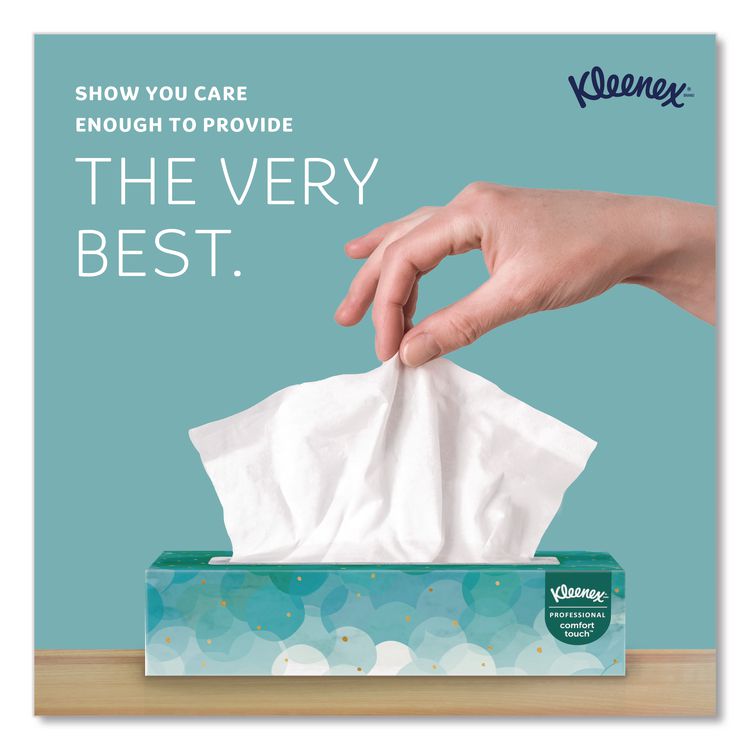 White Facial Tissue for Business, Pop-Up Box, 2-Ply, 100 Sheets/Box, 36 Boxes/Carton