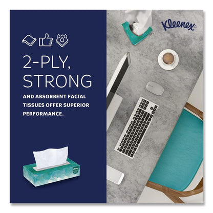 White Facial Tissue for Business, Pop-Up Box, 2-Ply, 100 Sheets/Box, 36 Boxes/Carton