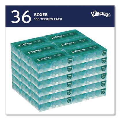 White Facial Tissue for Business, Pop-Up Box, 2-Ply, 100 Sheets/Box, 36 Boxes/Carton