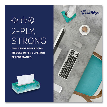 White Facial Tissue for Business, Pop-Up Box, 2-Ply, 100 Sheets/Box