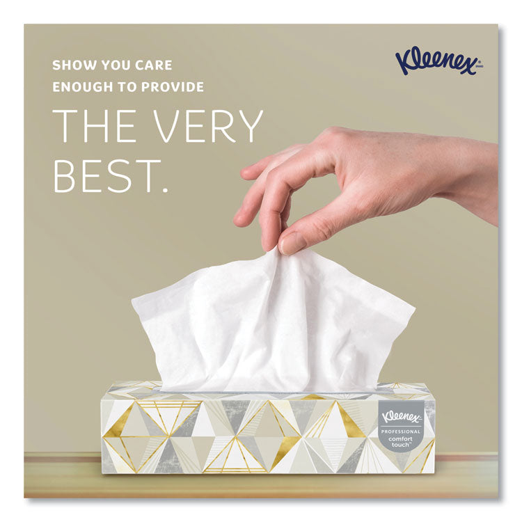 White Facial Tissue, Pop-Up Box, 2-Ply, 125 Sheets/Box