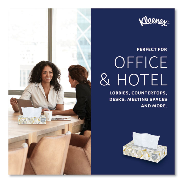 White Facial Tissue, Pop-Up Box, 2-Ply, 125 Sheets/Box