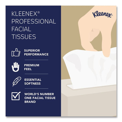 White Facial Tissue for Business, Pop-Up Box, 2-Ply, 125 Sheets/Box, 48 Boxes/Carton