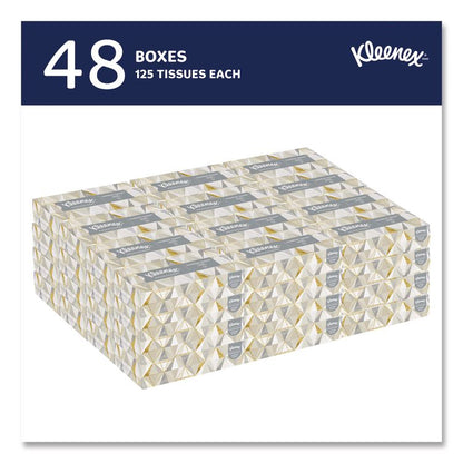 White Facial Tissue for Business, Pop-Up Box, 2-Ply, 125 Sheets/Box, 48 Boxes/Carton