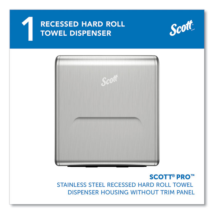 Mod Stainless Steel Recessed Dispenser Housing, 11.13 x 4 x 15.37