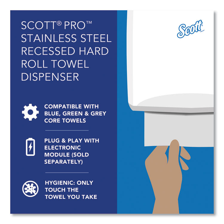 Mod Stainless Steel Recessed Dispenser Housing, 11.13 x 4 x 15.37