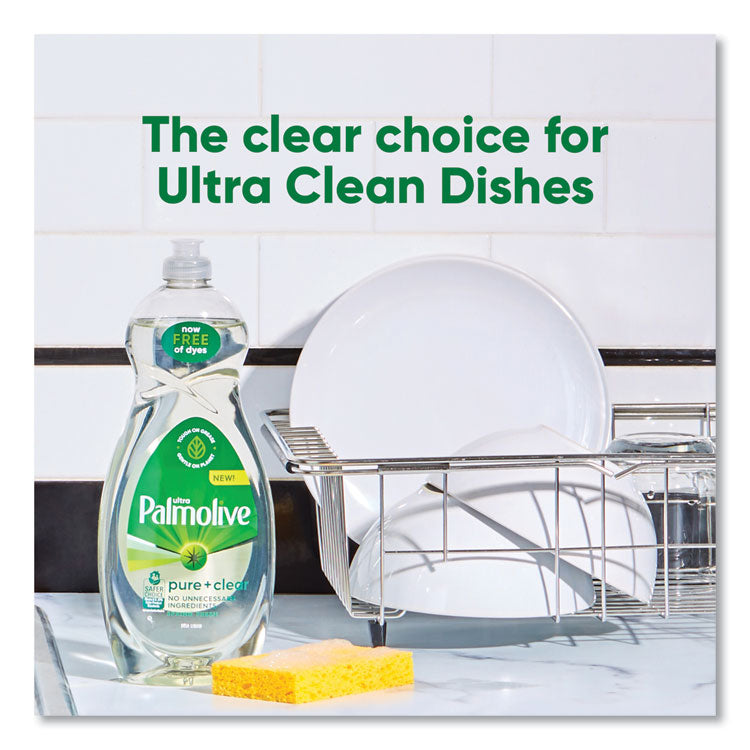 Pure + Clear Dishwashing Liquid, Spring Fresh Scent, 32.5 oz Bottle, 9/Carton