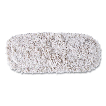 Kut-A-Way Dust Mop Head, Cotton, 24", White, 12/Carton