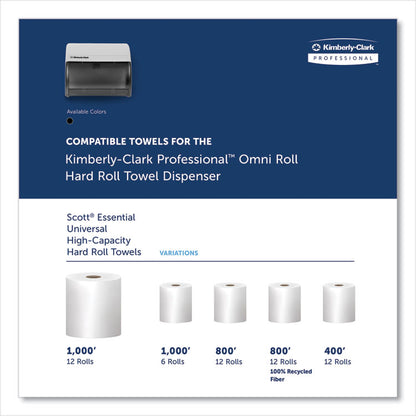 Omni Roll Towel Dispenser, 10.5 x 10 x 10, Smoke Gray