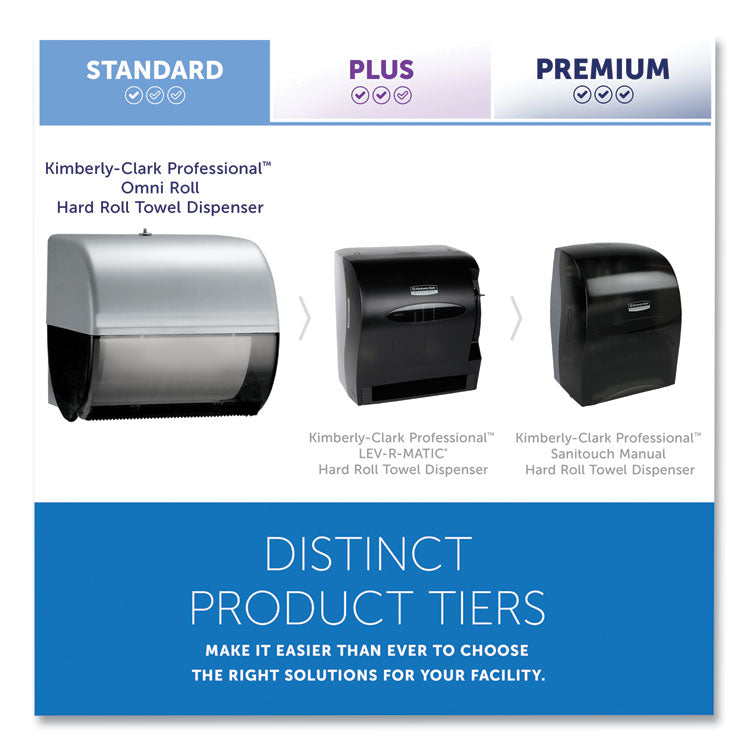 Omni Roll Towel Dispenser, 10.5 x 10 x 10, Smoke Gray