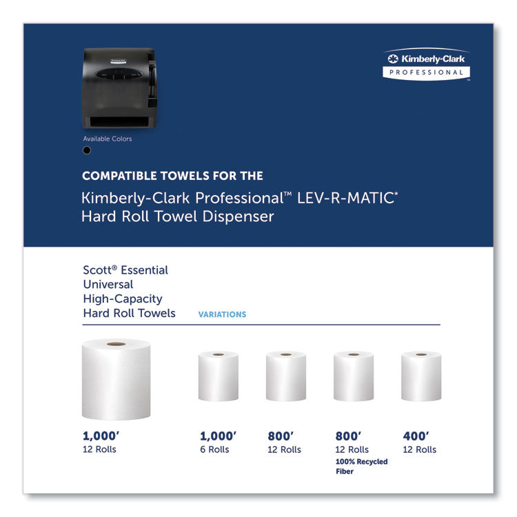 Lev-R-Matic Roll Towel Dispenser, 13.75 x 9.25 x 11.75, Smoke