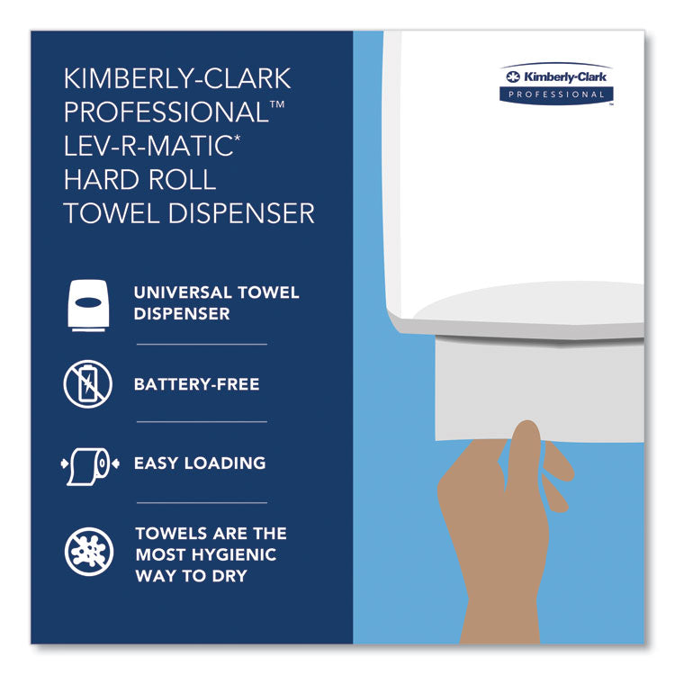 Lev-R-Matic Roll Towel Dispenser, 13.75 x 9.25 x 11.75, Smoke