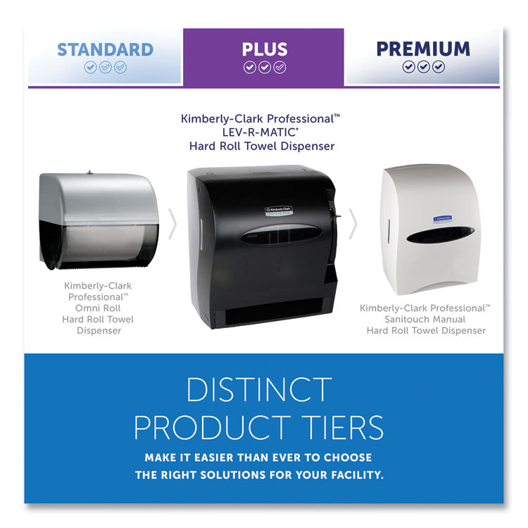Lev-R-Matic Roll Towel Dispenser, 13.75 x 9.25 x 11.75, Smoke